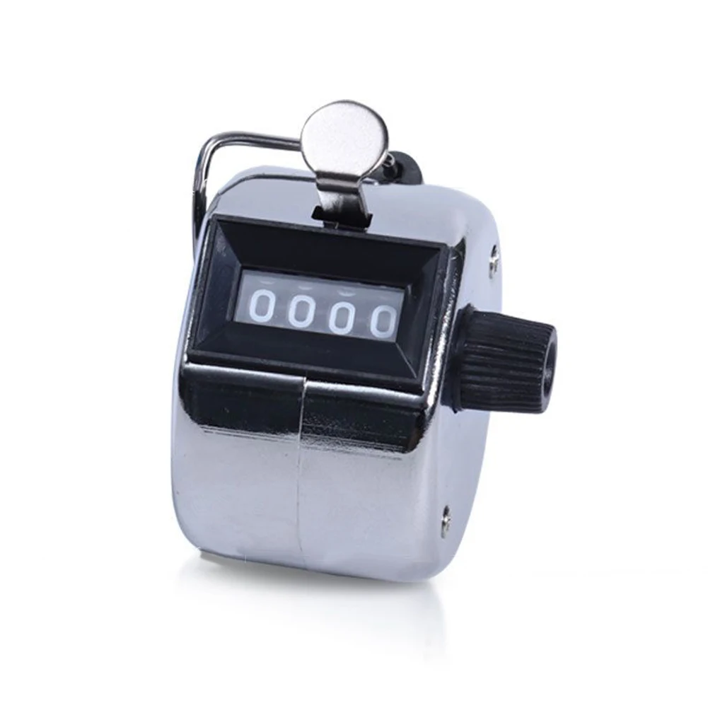 

4 Digit Counting Manual Hand Tally Number Counter 46x36x45mm Mechanical Click Clicker Metal Manual Counter