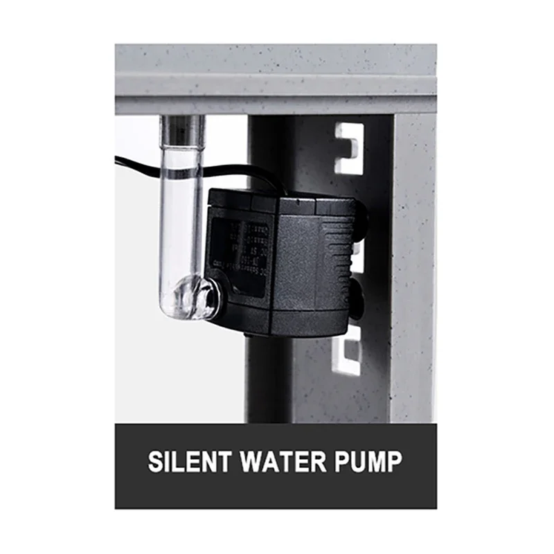 Аквариум с микроландшафтом и бесшумным водяным насосом бесшумный USB-фильтр