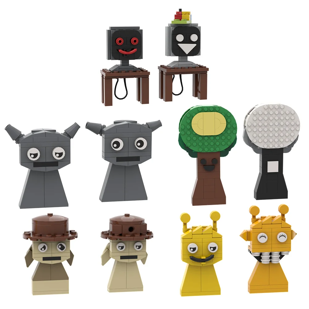 MOC Incredibox Sprunki строительные блоки музыкальные игры кирпичи игра ужасов фигурка