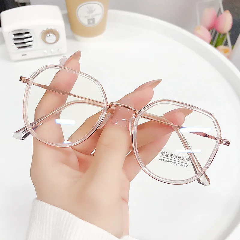 

Transparent Computer Glasses Square Frame Women Men Anti Blue Light Round Eyewear Blocking Glasses Optical Spectacle Eyeglass