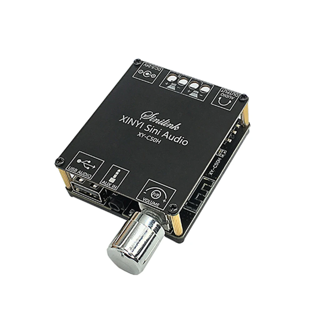 

XY-C50H 50Wx2 Audio Digital Power Amplifier Board Wireless APP Control HiFi Stereo Audio Amplifier 3.5MM USB Amplificador