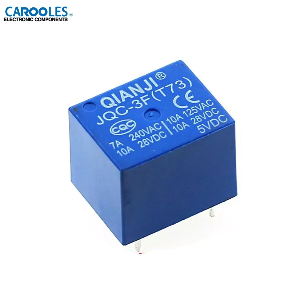 Реле DIP5 JQC-3F(T73)- 5VDC 12VDC 24VDC 5В 12В 24В T73 10A