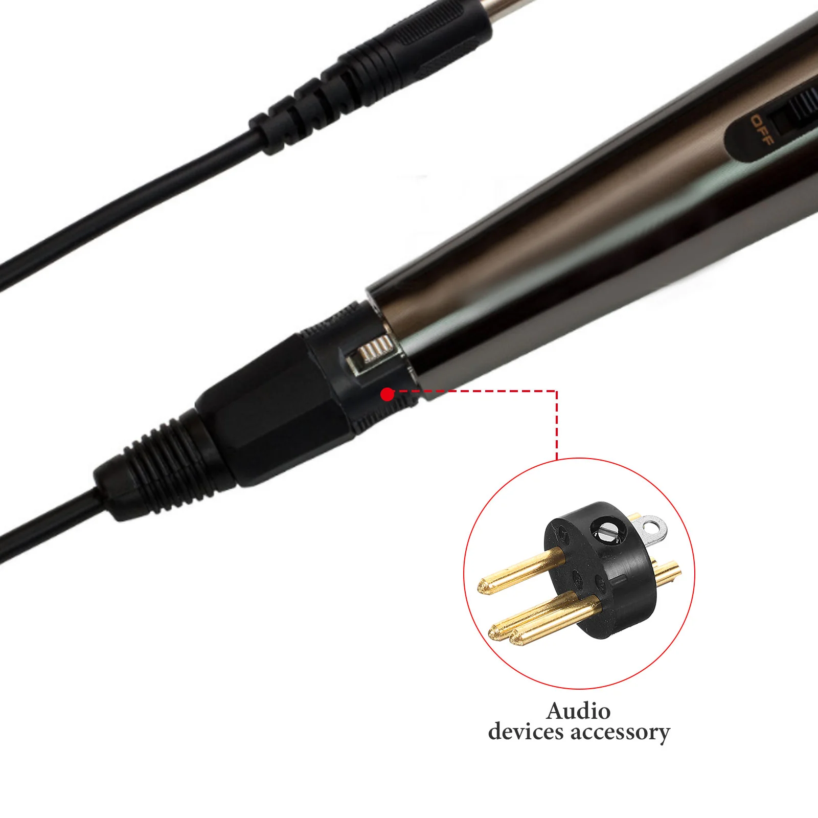 10 шт. игольчатый разъем XLR емкость микрофона трехжильный абс 3-контактный
