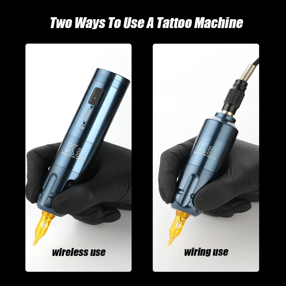 YILONG короткая вращающаяся тату-машинка батарея с портативным блоком питания Mah
