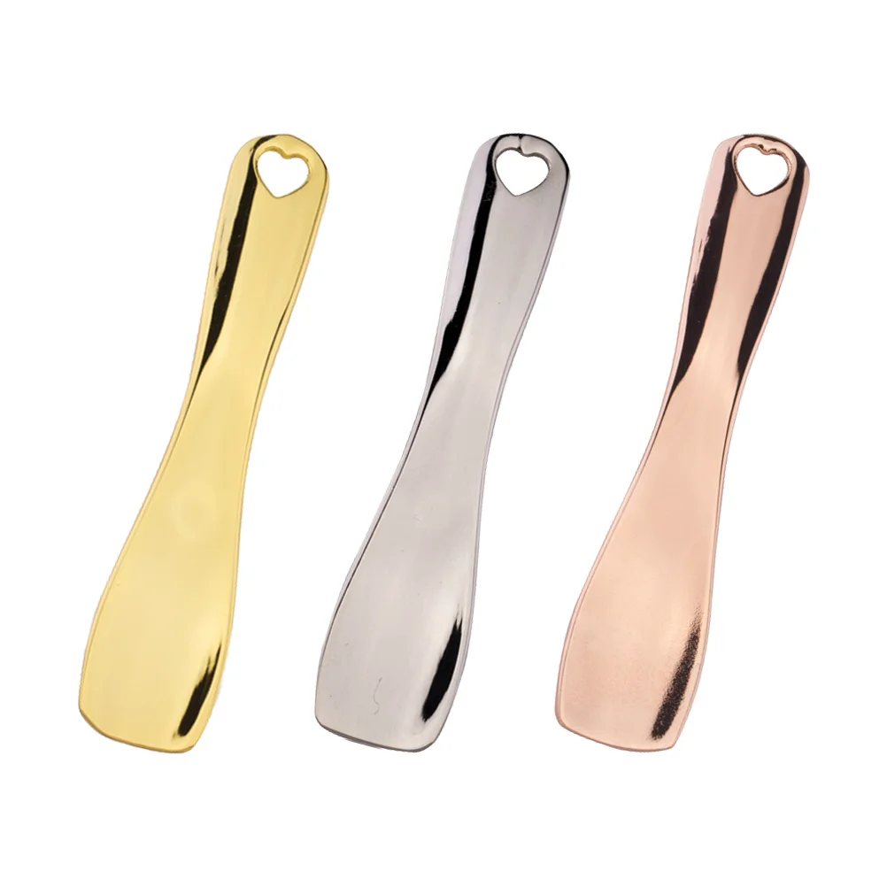 

Spatula Facial Makeup Cream Spoon Scoop Eye Tool Mixing Metal Spatulas Beauty Face Applicator Wand Stick Brush Extract Steel