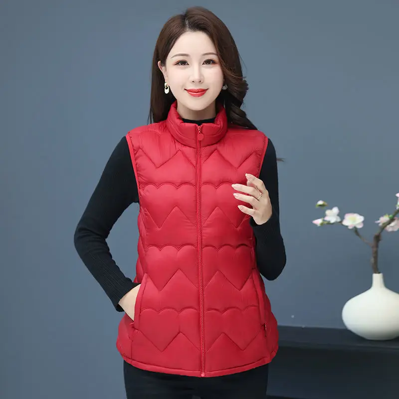 

Women's Winter Coats Vests Jackets Sleeveless Jacket Cardigan Padded Jacket Waistcoat Korean Fashion Warmth Cheap Wholesale New