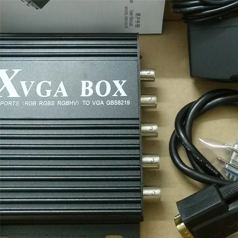 GBS-8219 промышленный видеоконвертер XVGA BOX RGB в VGA RGBS (US Plug)