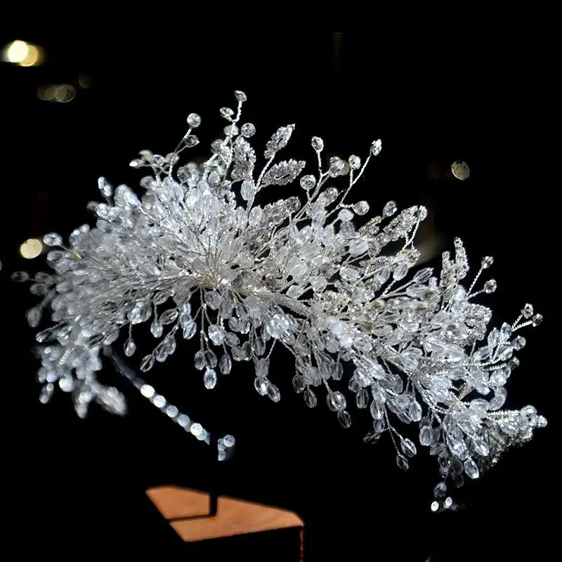 

Bridal Crystal Hair Band Korean New Luxury Wedding White Dress Accessories Romantic Wedding Hair Accessories Diamond Headpiece