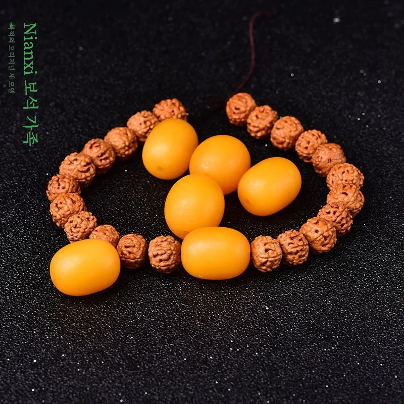 Старые бусины из пчелиного воска аксессуары европейские мармелада свободные