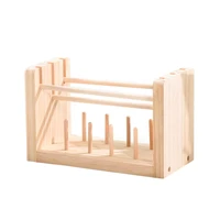 spools wooden thread rackthread holder organizer with removable bottom sticks for embroidery quilting sewing threads