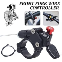 bicycle front fork wire controller mountain bike shock absorber front fork locking controller for 22 2mm handlebar bike parts