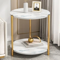 coffee table simple and economic household small apartment living room table side a few bedroom double layer mini round table