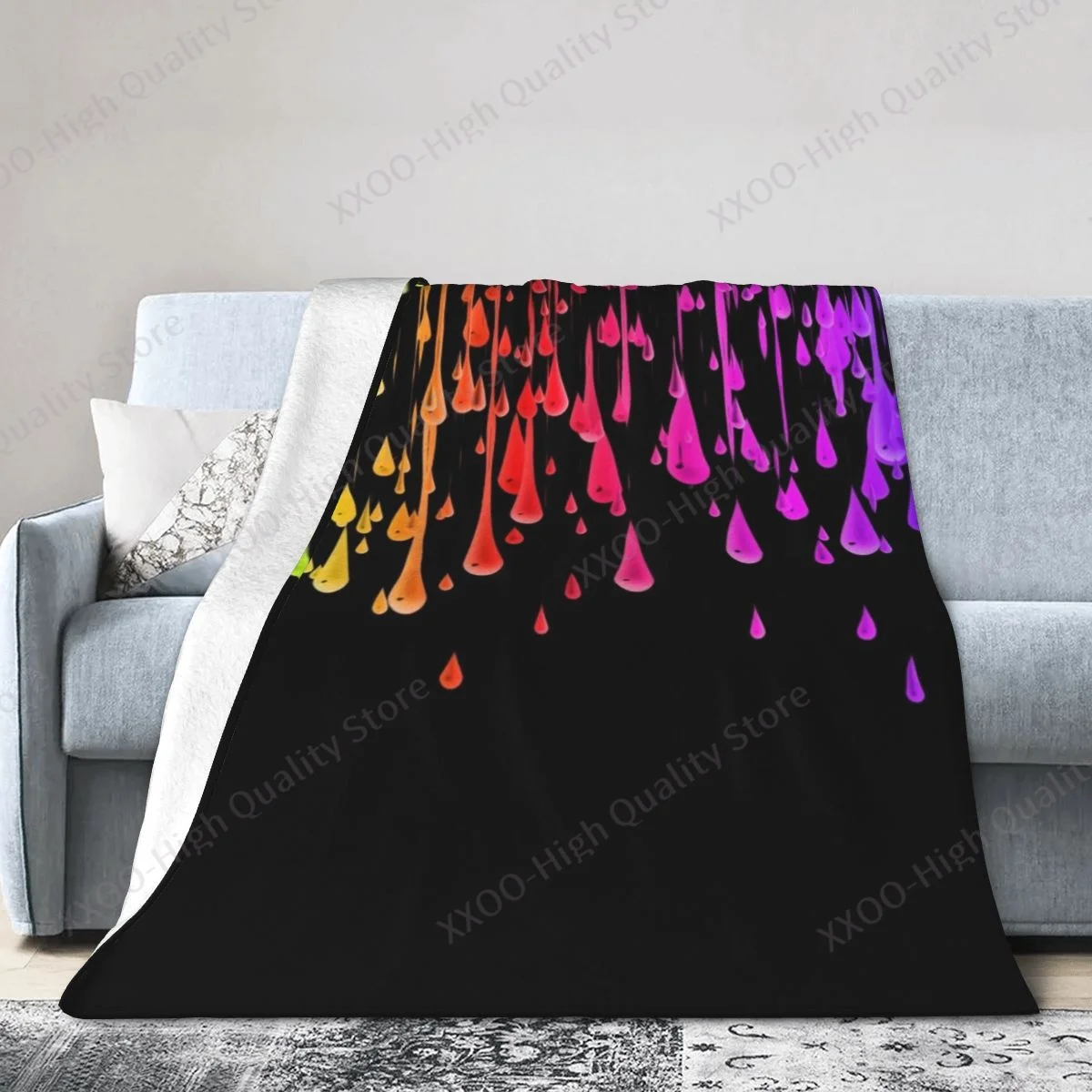 

Art Fun Color Graffiti-3d Printed Fleece Blanket Blanket Sofa Bed Blanket Super Soft Warm Blanket Luxury Blanket Flannel Blanket