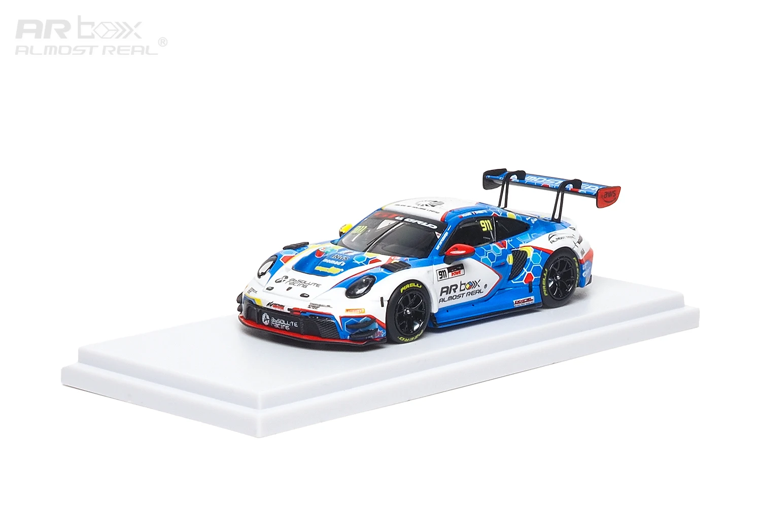 AR BOX 1:64 992 GT3 Sepang  R B-Quik, литая модель автомобиля в металлическом желтом цвете (art.: 3920db2bad489) - 3920db2bad489