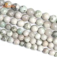 natural peace green jades stone beads round loose beads beads for jewelry making diy bracelet necklace accessories 4 6 8 10 12mm