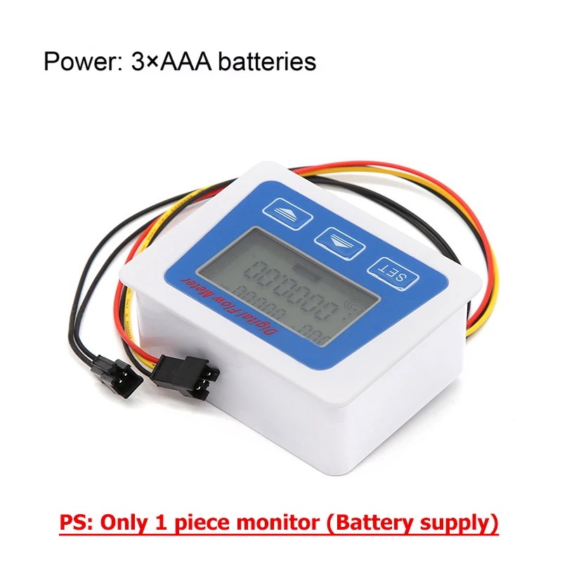 

Умный цифровой расходомер воды, набор ЖК-мониторов расхода, линейный электронный датчик расхода с дисплеем температуры G1 G1/2 G3/4