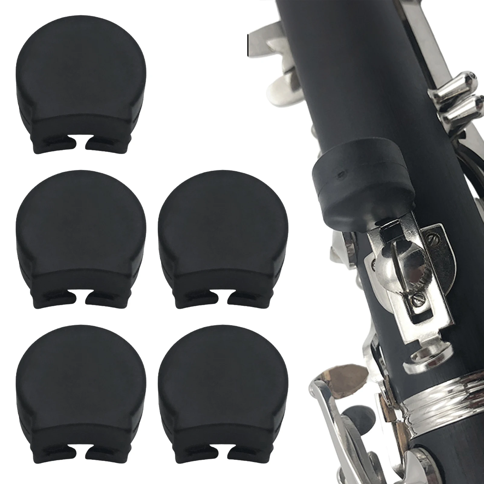 

Rubber Clarinet Thumb Rest Cushion Rubber Clarinet Thumb Rest High Flexibility Protector Fit for Most Clarinet Instrument