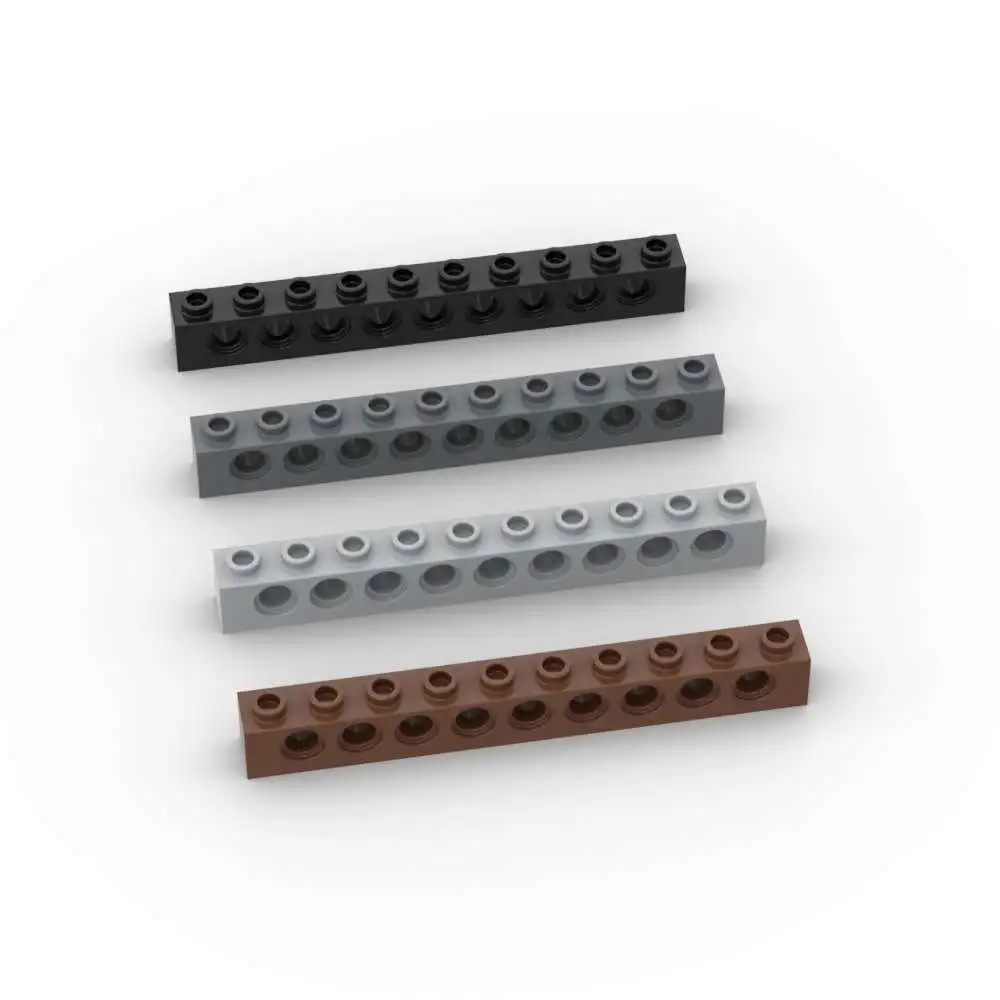 MOC 10 шт. 2730 высокотехнологичные строительные блоки с отверстиями 1x10 развивающие