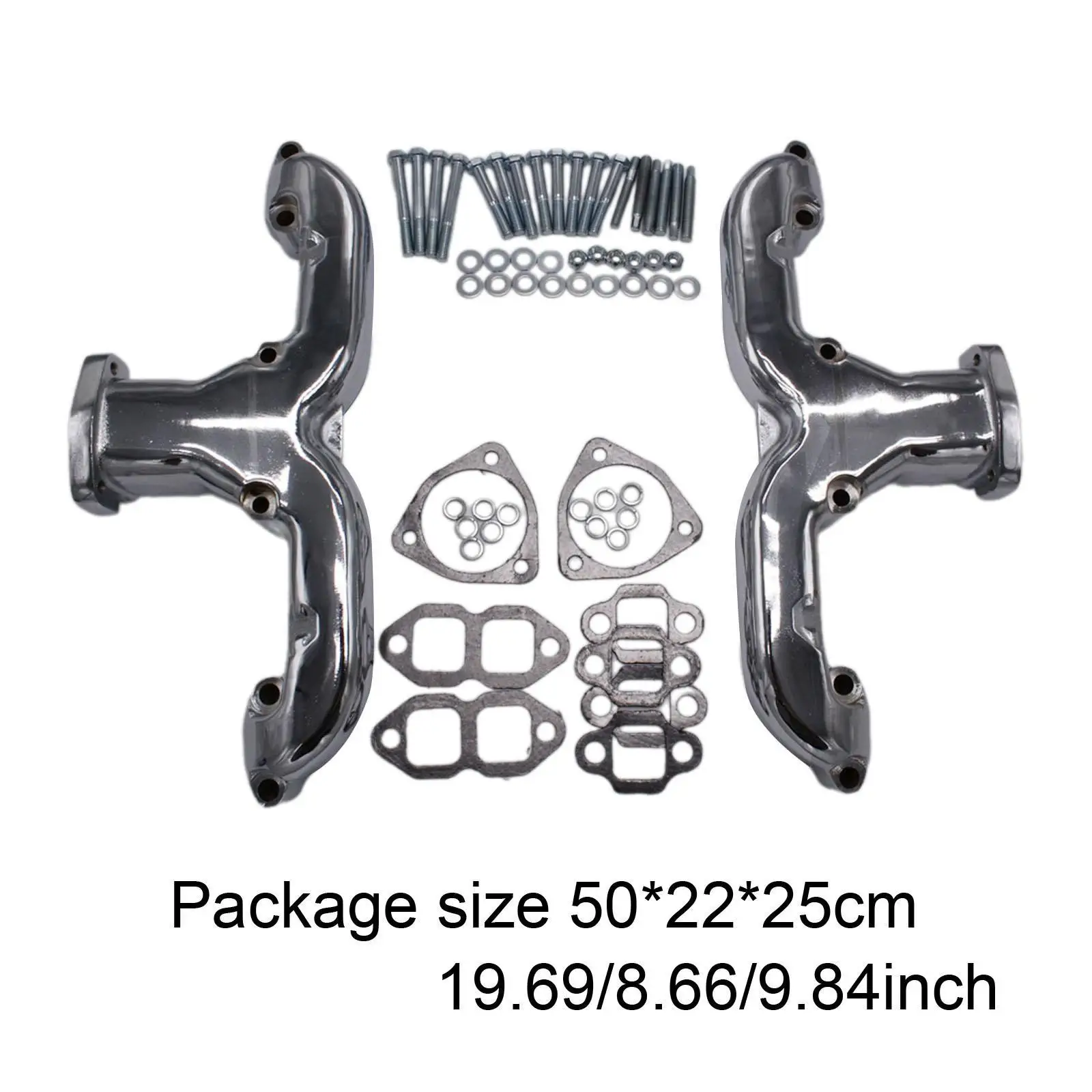 Гладкие выпускные коллекторы с прокладками для Chevy Sbc 283 305 327 350 400