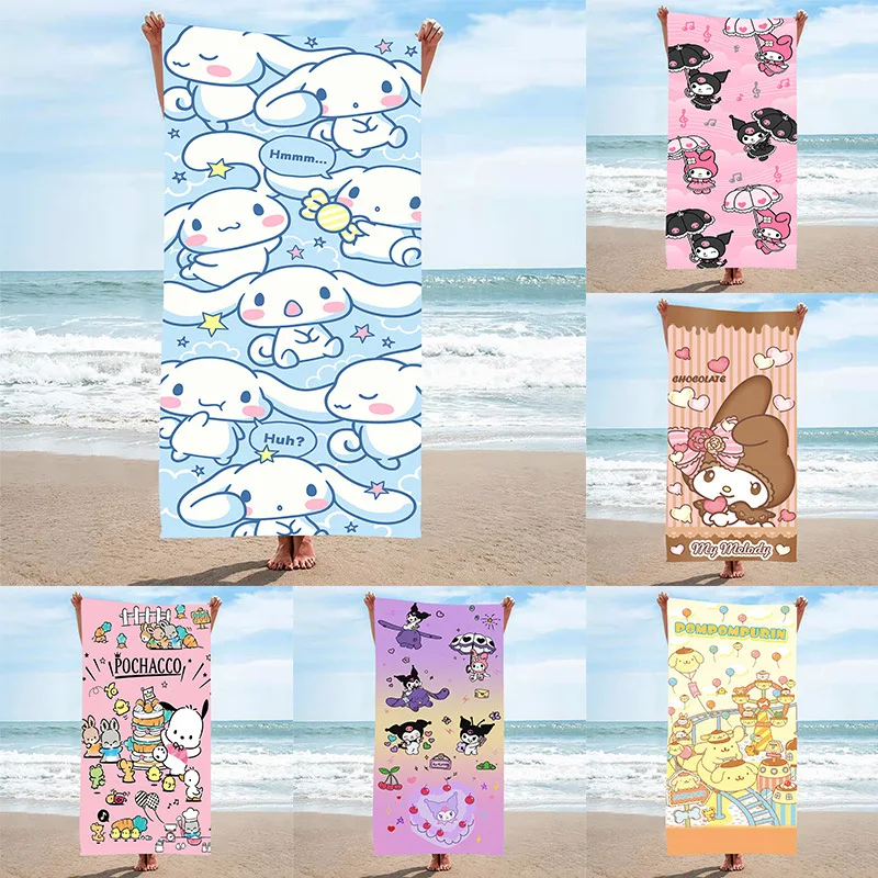 Anime Sanrios Portable Ultralight Absorbent Bath Towel For G