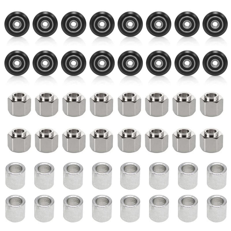 

48 PCS 3D Printer POM Pulley Wheel Set With Rubber Bearing For Creality Anycubic Anet Series 3D Printer Ender 3