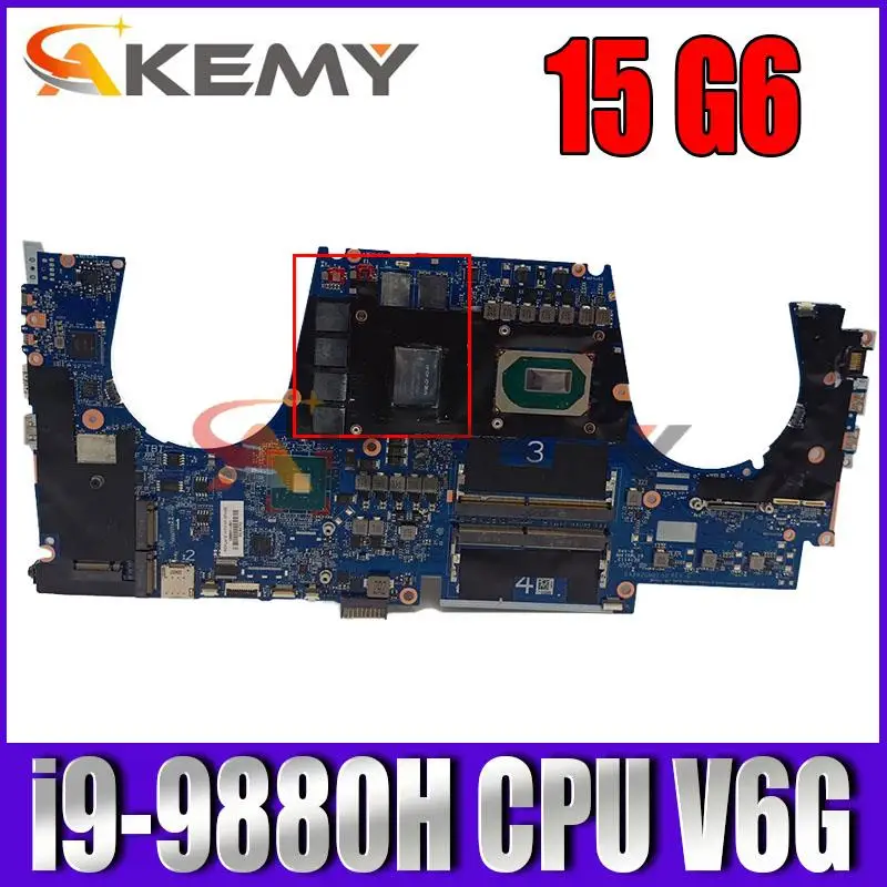 

L68833-601 For HP ZBook 15 G6 laptop motherboard L68833-001 XW2G DAXW2GMBEG0 With i9-9880H CPU N19E-Q1-KD-A1 GPU 100% Tested OK