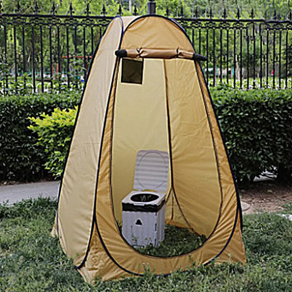 

Practical Mobile Toilet Eco-friendly Clean Easily Heightened Storage Stool Travel Commode Camp Toilet to The Restroom