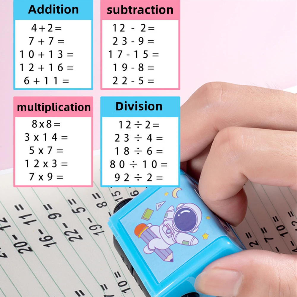 Addition and Subtraction Multiplication and Division Seal Students Within 100  Teaching Digital Roller  Practice Questions Stamp