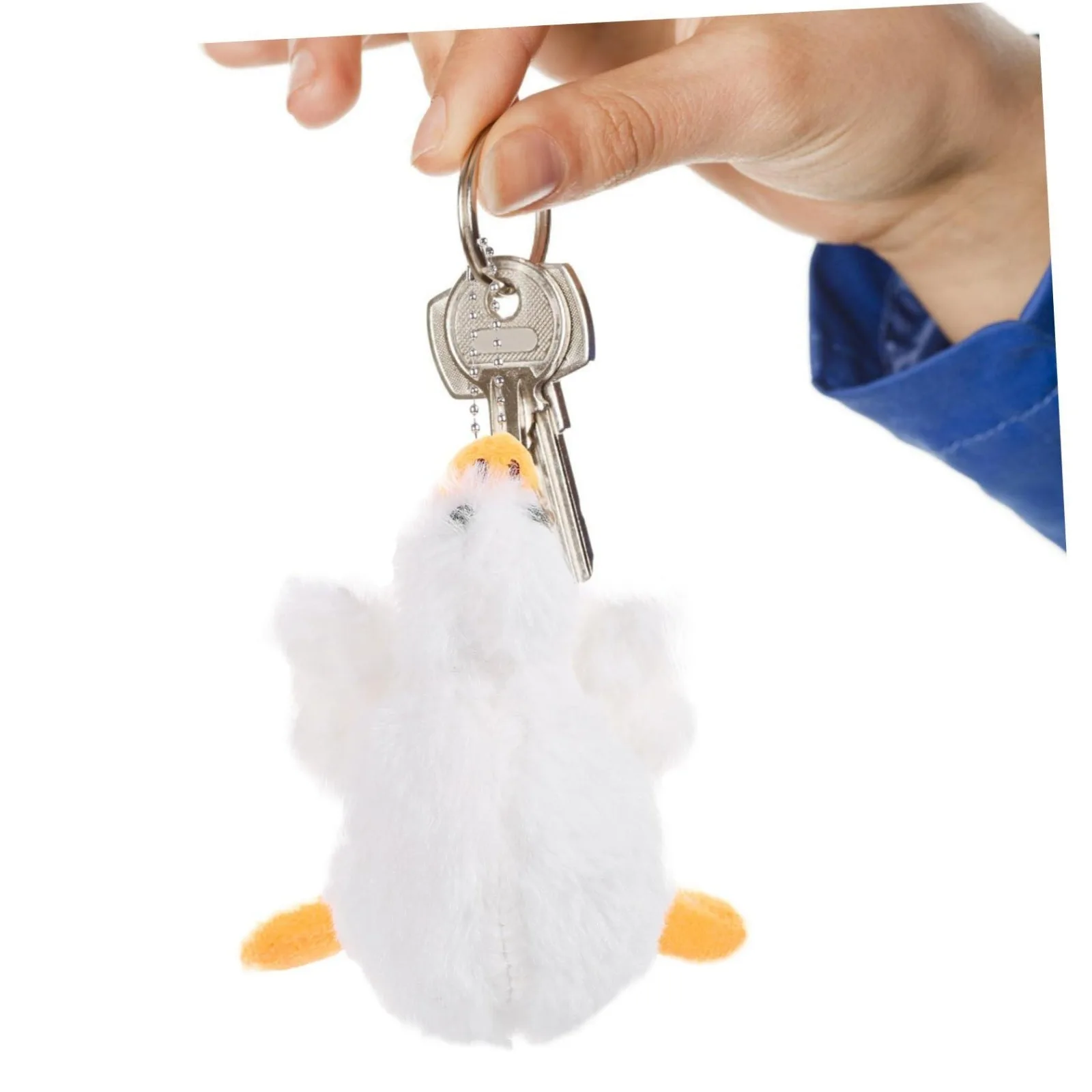 1 шт. брелок в виде белого гуся плюшевая искусственная кукла милый кошелек