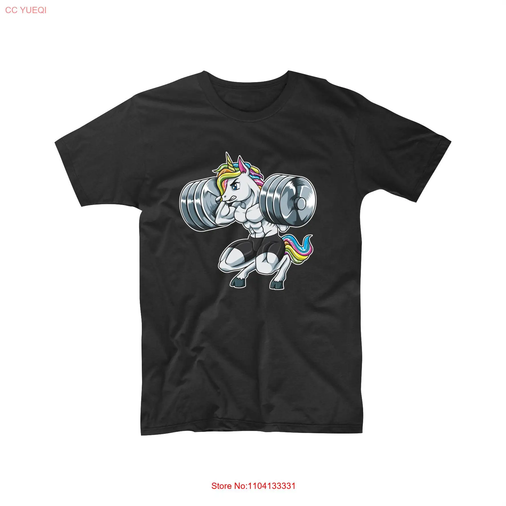 Футболка для фитнеса с единорогом забавная спортивная одежда мальчиков и женщин
