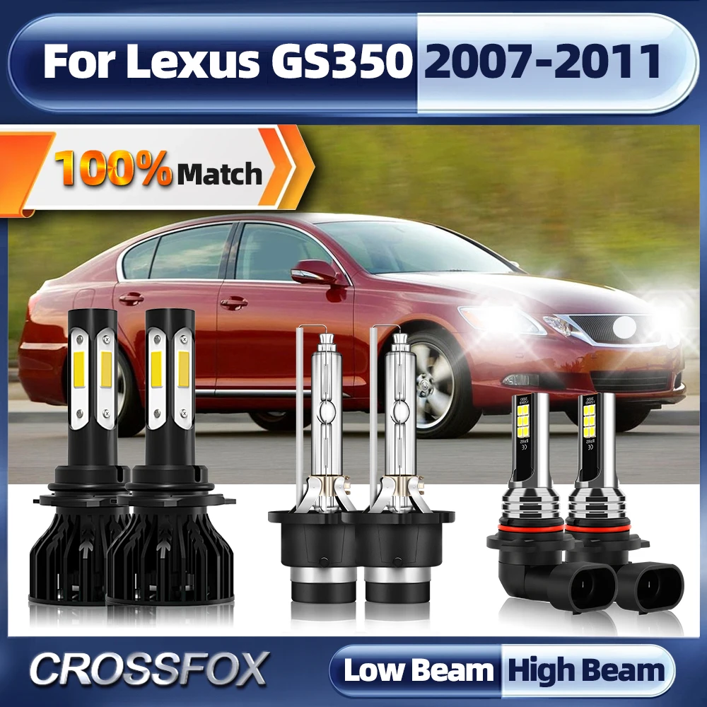 

LED Canbus 360W 60000LM HB3 9005 D4S LED Car Headlight Bulbs 6000K 9006 HB4 Fog Light For Lexus GS350 2007 2008 2009 2010 2011