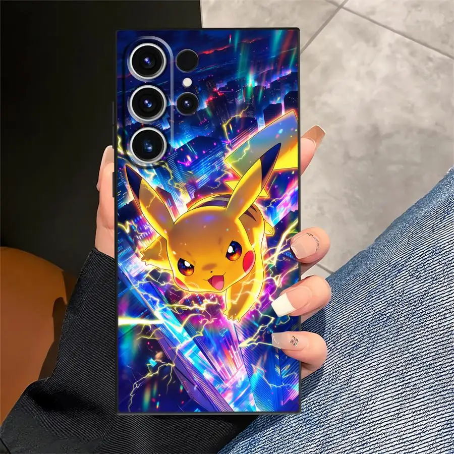 Фото Милый чехол с изображением Пикачу Покемон для Samsung Galaxy A57 A55 A53 A35 A73 A51 A52 A36 A23 A25 A26 A32 A24 A37 A22 A72 A71 №5