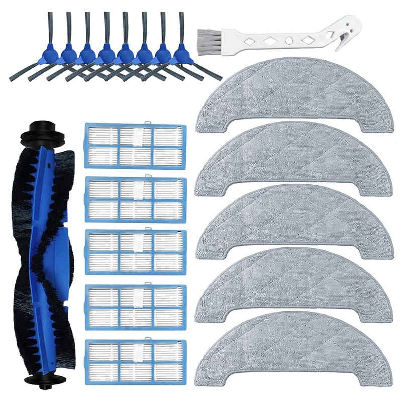 

Replacement Parts Roller Brush Filter Mop Cloth Compatible For Proscenic 850T Robot Vacuum Cleaner Accessories