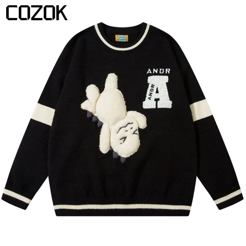 

Мужской осенний трикотажный свитер унисекс в стиле Харадзюку