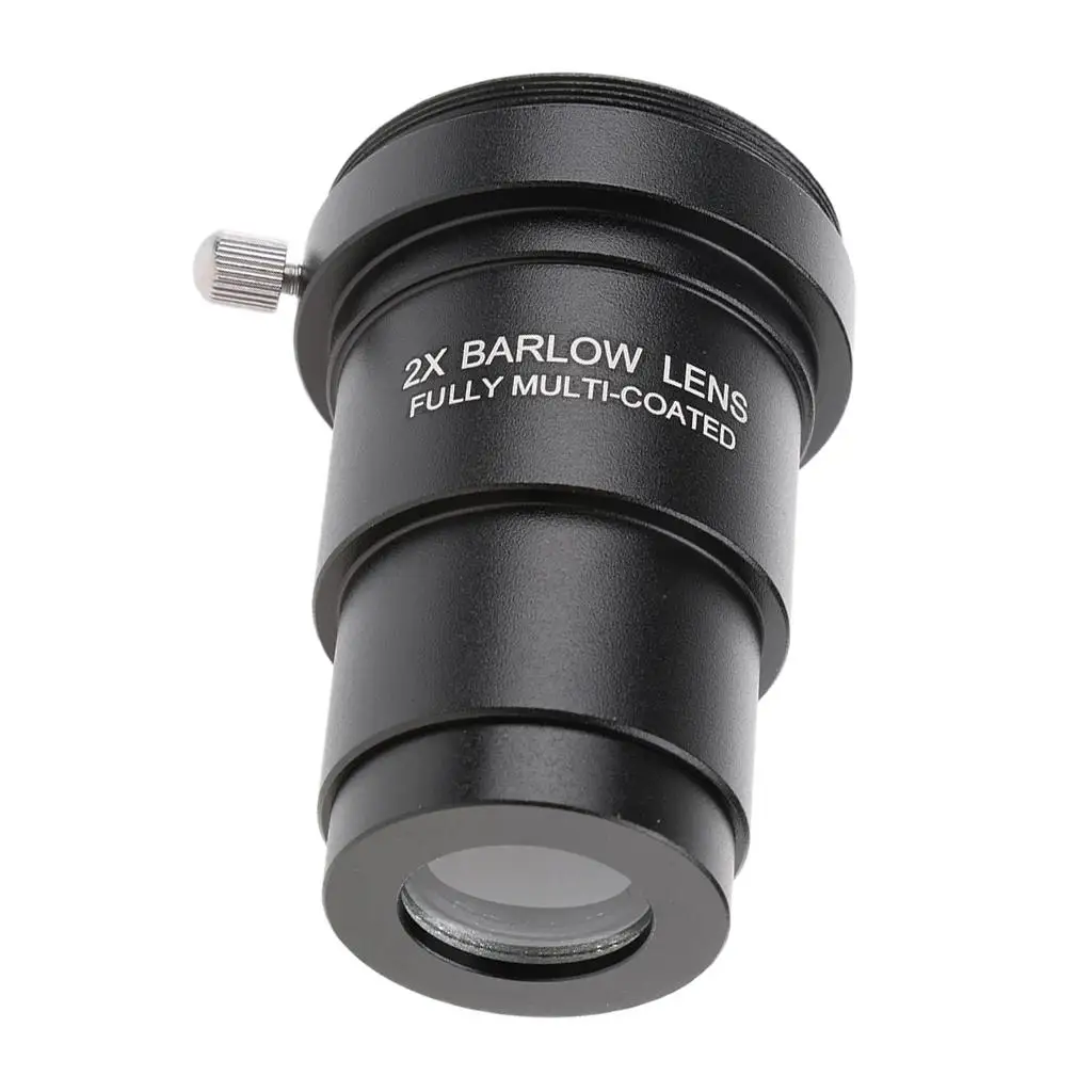 

2X Barlow Lens 1.25 Inches Metal Fully Black with M42x0.75 Thread T Adapter