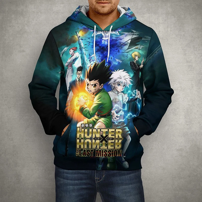 

Толстовки с капюшоном манга Hunter X Hunter для мужчин и женщин, детский пуловер, аниме HXH Hisoka с 3D принтом, модное повседневное крутое детское пальто для мальчиков и девочек