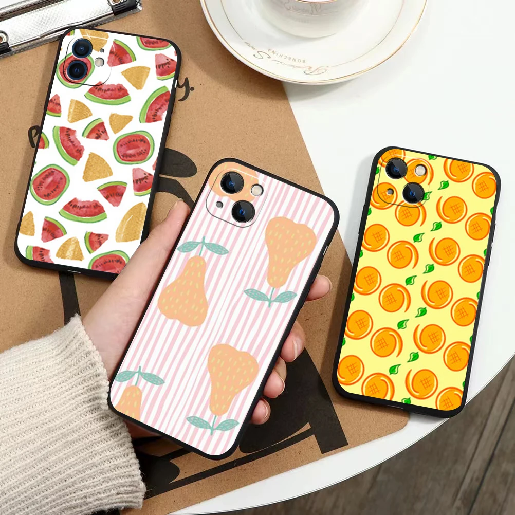 

Fresh fruit cartoon pattern phone Case For IPhone 13 12 11 Pro Max Mini SE XR X XS Max 8Plus 7plus 6 6S New Shell phone Case