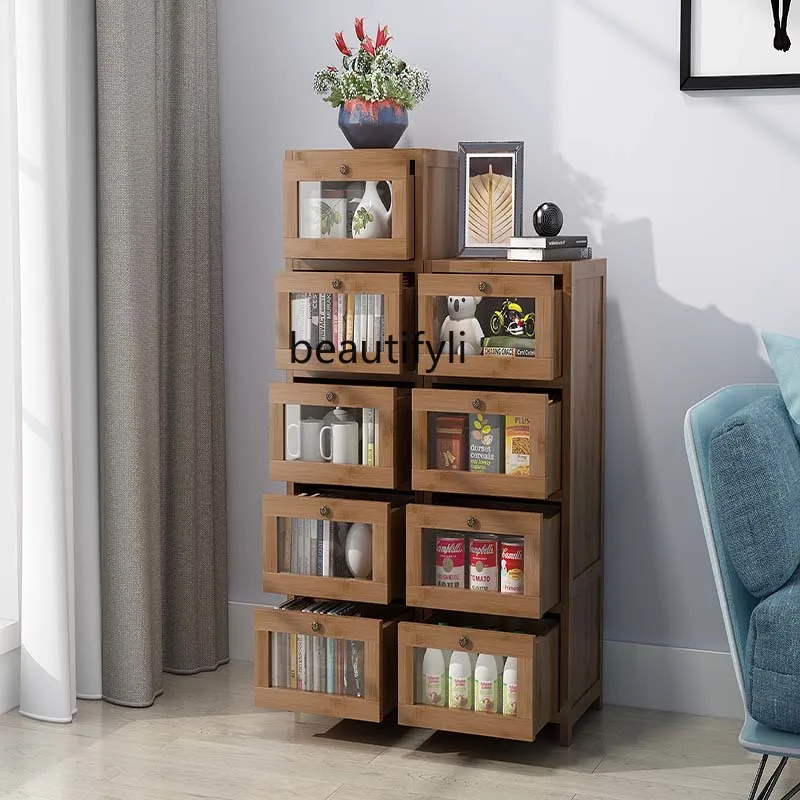 

CXH Cabinet Tea Cabinet Tea Cabinet Side Cabinet Storage Cabinet Bowl Cabinet Household Narrow