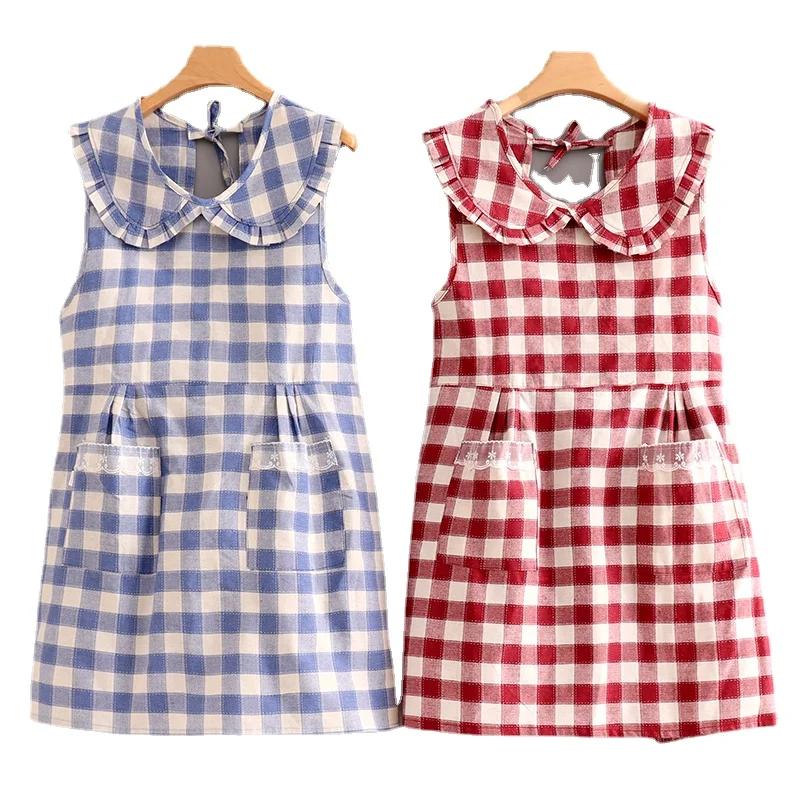

Fashion Cotton Breathable Apron Household Apron Working Wear Adult Thin Summer