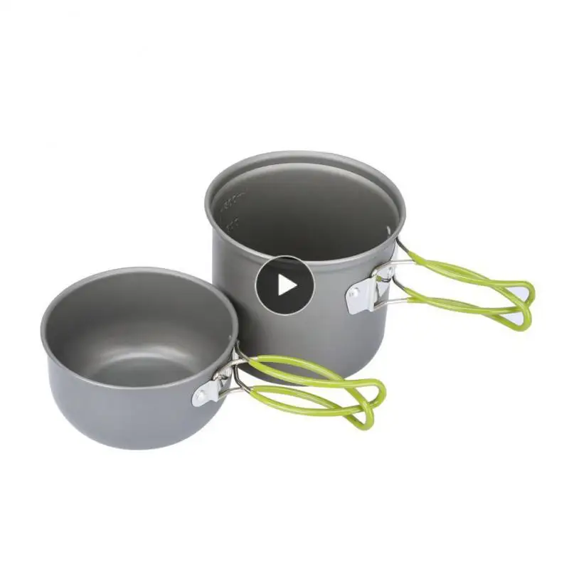 

Mesh Pocket Picnic Tableware Resistant High Temperature Resistant Abrasion Camping Tableware Durable Outdoor Pot Set Scale