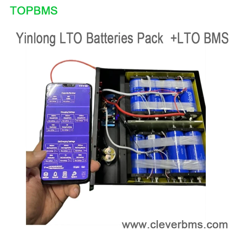 

LTO BMS 21S 48V 22S 25S 60V 24S 30S 72V 32S 200A 300A 400A 500A 600A Bluetooth RS485 Modbus DISPLAY LTO Battery 2.3V YINLONG