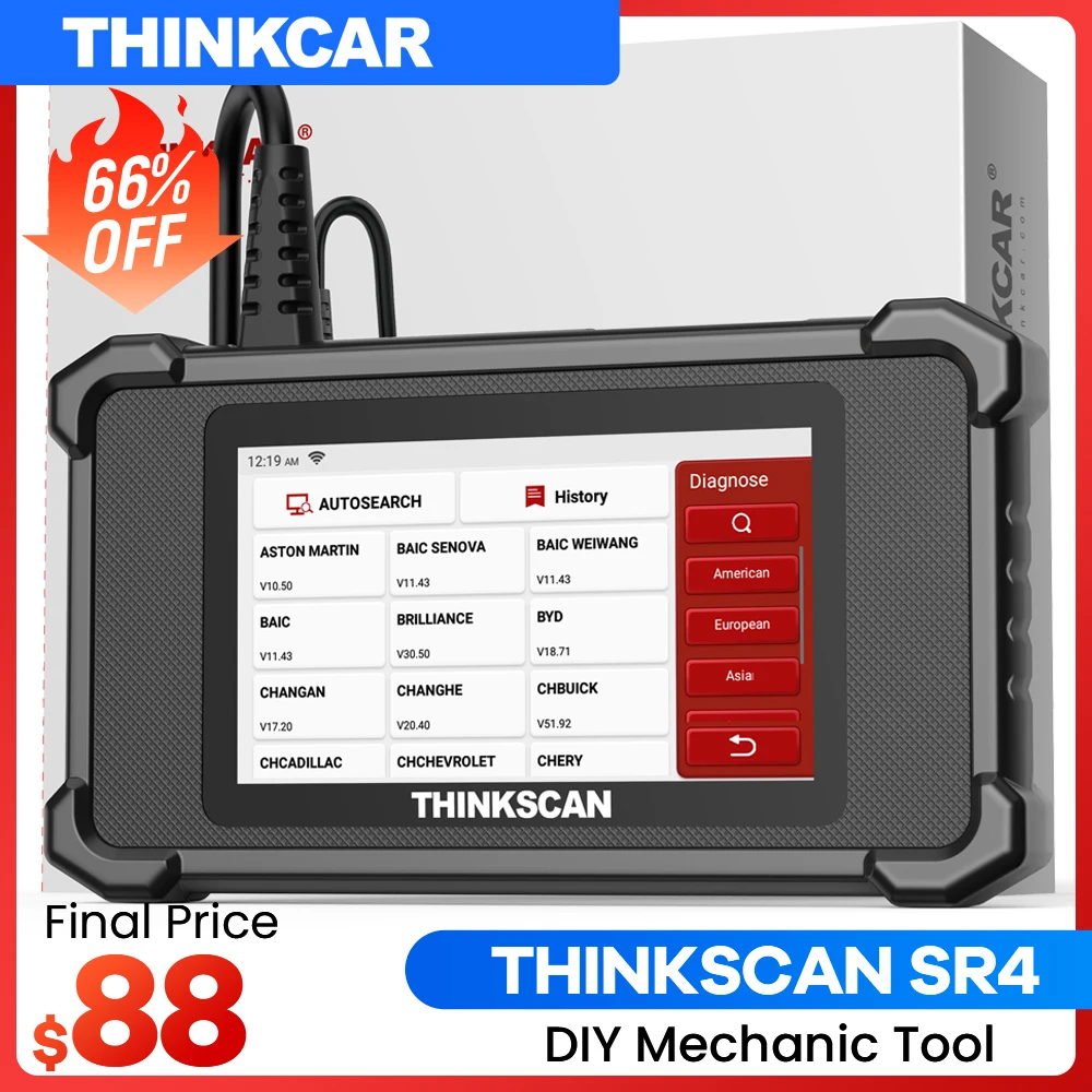 

THINKCAR Thinkscan SR2 SR4 SR6 OBD2 Сканер Инструмент ABS/SRS/Двигатель/Система трансмиссии Диагностика Масло EPB SAS Сброс Сервис Бесплатный Пожизненный