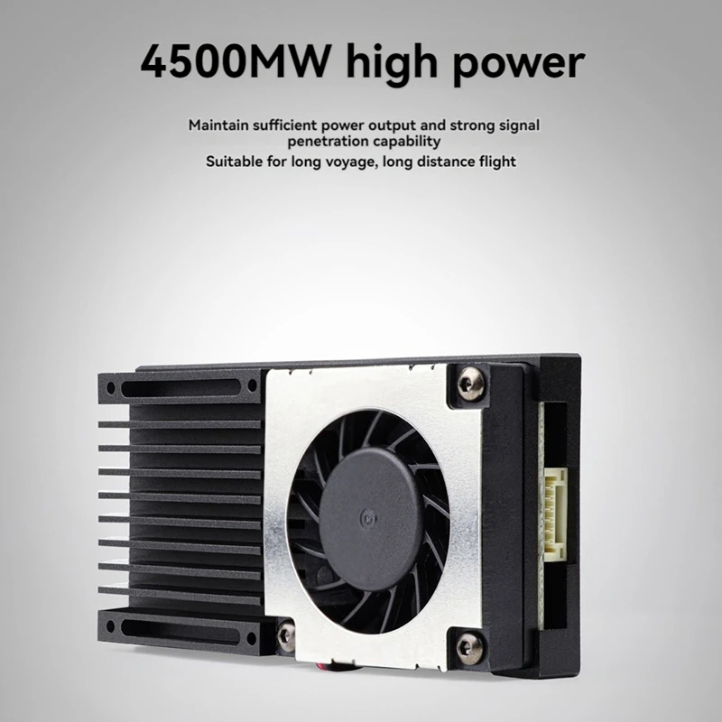 For HGLRC ZEUS 1.2G 4.5W VTX 8CH FPV Video Transmitter 25Mw/800Mw/4.5W Long Range RC Drone