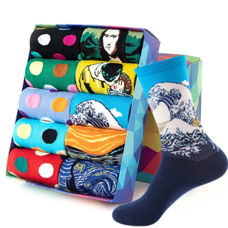 

Модные носки из чесаного хлопка в стиле хип-хоп для мужчин и женщин, носки унисекс для девочек, носки в стиле Харадзюку с фруктами, скейтбордом, животными, Веселые носки