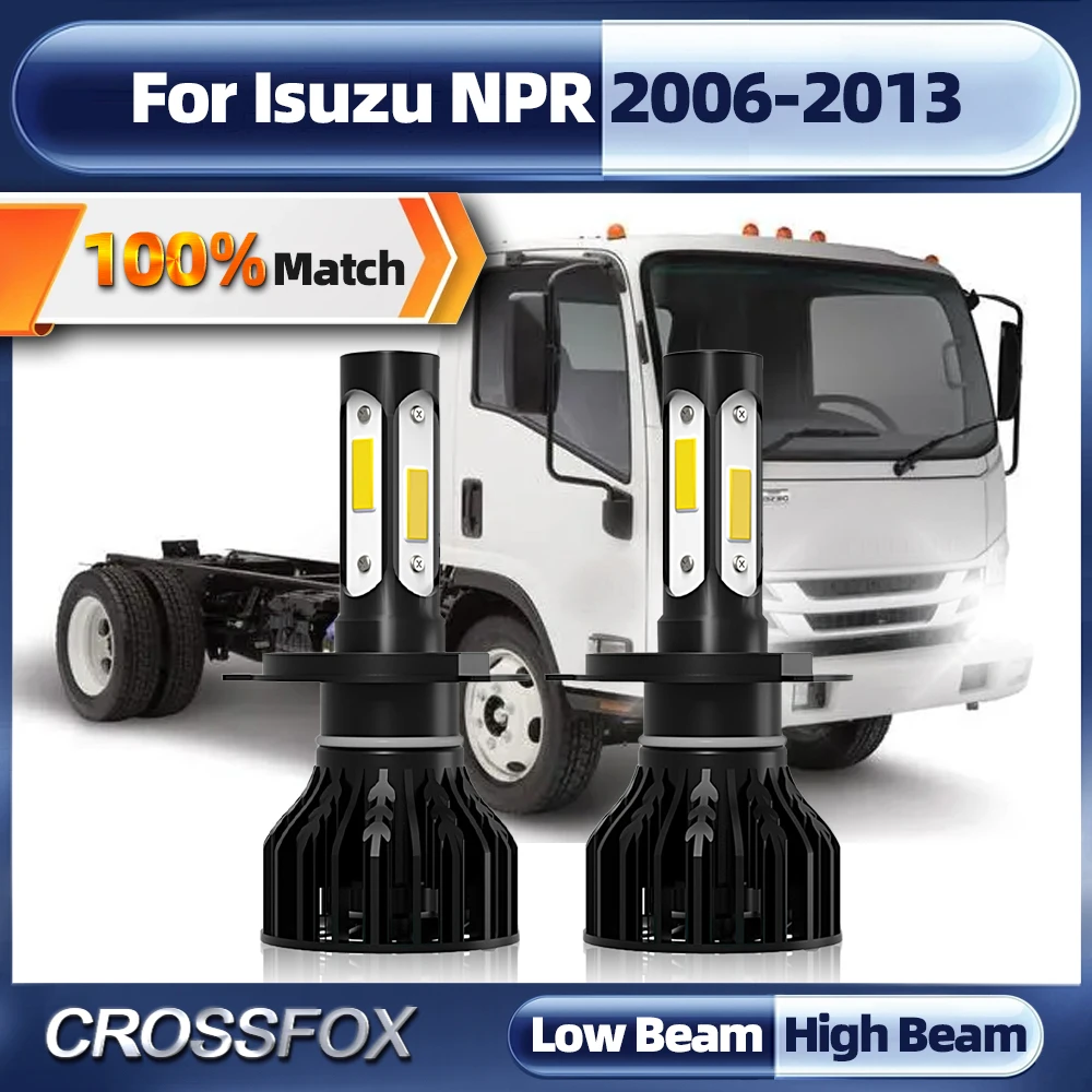 

H4 Canbus светодиодный лампы для фар 120 Вт 20000LM CSP чип авто лампы 12 В 6000 К для Isuzu NPR 2006 2007 2008 2009 2010 2011 2012 2013