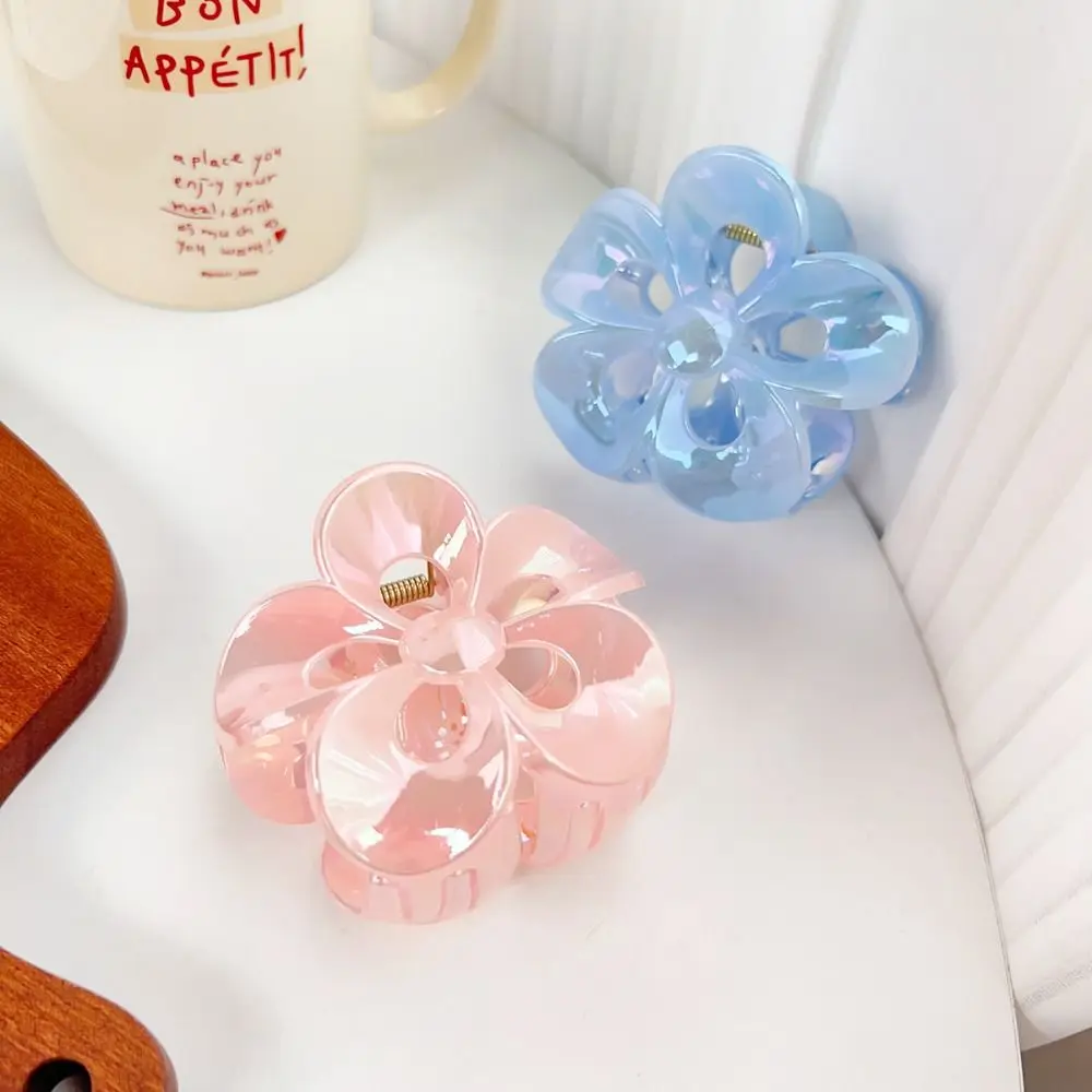 Модный зажим для волос в виде цветка милый форме сердца девушек простой акулы