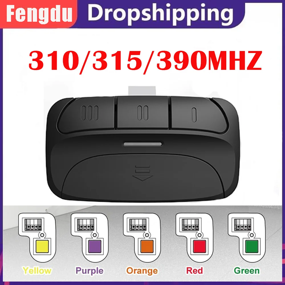 Электронный дверной пульт дистанционного управления 310 МГц 315 390 команд для