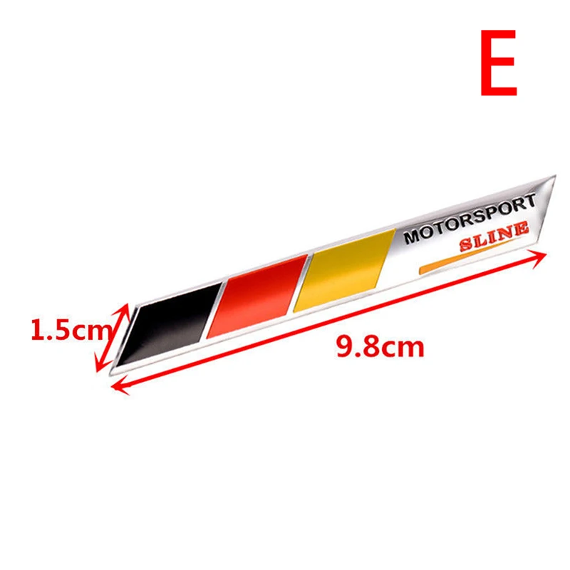 

3D алюминиевая Автомобильная эмблема Флаг Германии логотип решетка радиатора наклейка