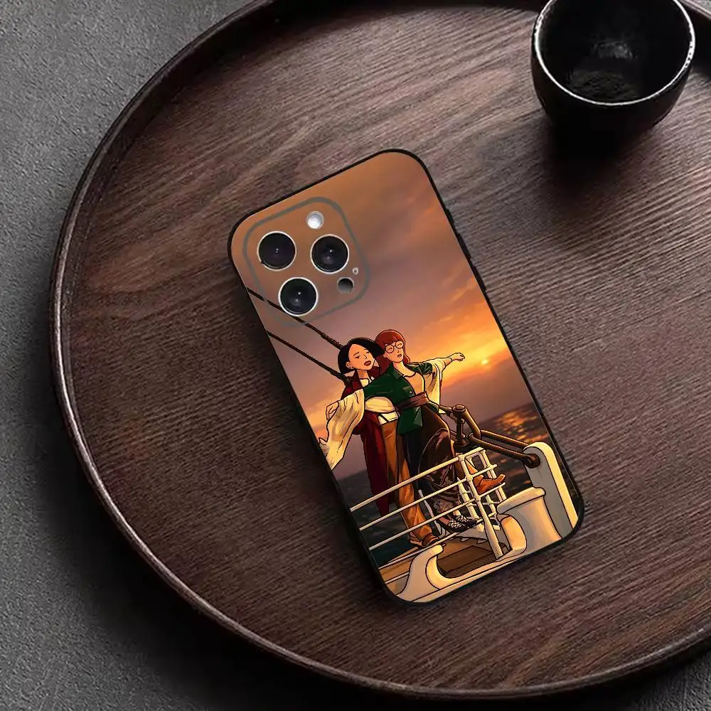 Крутой чехол для телефона Jane Lane Daria Morgendorffer для iPhone 17, 16, 15, 14, 13, 12, 11 Plus, Pro Max, XS, мягкий силиконовый чехол черного цвета. (art.: 3920dce36bf41) - 3920dce36bf41