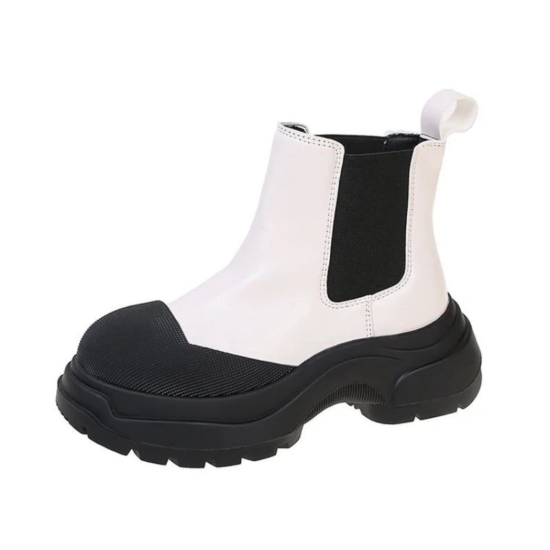 Chelsea Boots Platform Chunky Women Shoes 2022 New Winter Casual Sports Shoes Snow Ankle Boots Punk Goth Fad Mujer Zapatillas